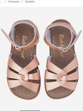 NWOT Salt Water Original Tan Sandals - Toddler Girls (rose gold) never worn